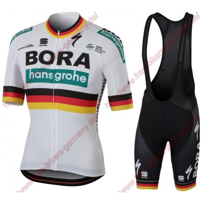 Radsport BORA-hansgrohe German champions 2018 Radbekleidung Satz Trikot Kurzarm+Trägerhosen Set Radsport BORA-hansgrohe German champions 2018 Radbekleidung Satz Trikot Kurzarm+Trägerhosen Set