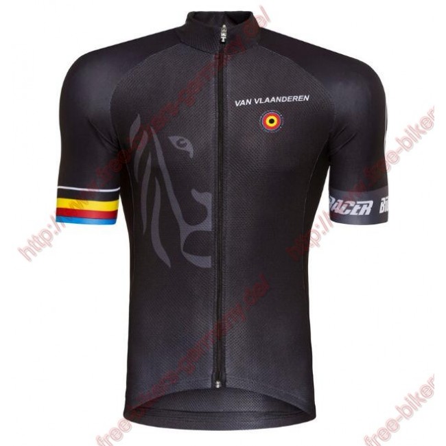 Radsport Bioracer Van Vlaanderen schwarz 2018 Trikot Kurzarm Radsport Bioracer Van Vlaanderen schwarz 2018 Trikot Kurzarm