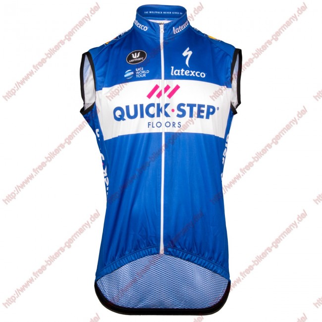 Radsport Quick Step Floors 2018 Windstopper ärmelloses Trikot Kurz Radsport Quick Step Floors 2018 Windstopper ärmelloses Trikot Kurz