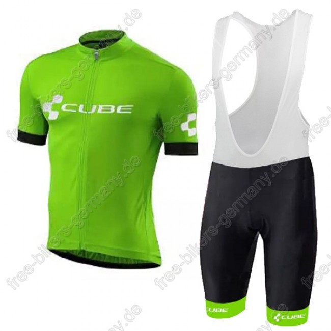 Cube Grün Radbekleidung Satz Trikot Kurzarm+Trägerhosen Set 2018 Cube Grün Radbekleidung Satz Trikot Kurzarm+Trägerhosen Set 2018