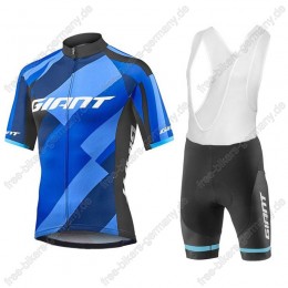 Giant Elevate blau Radbekleidung Satz Trikot Kurzarm+Trägerhosen Set 2018 Giant Elevate blau Radbekleidung Satz Trikot Kurzarm+Trägerhosen Set 2018