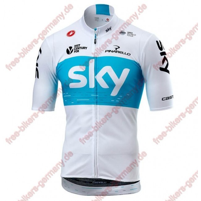 Profiteam 2018 TEAM SKY Weiß Trikot Kurzarm Outlet Profiteam 2018 TEAM SKY Weiß Trikot Kurzarm Outlet