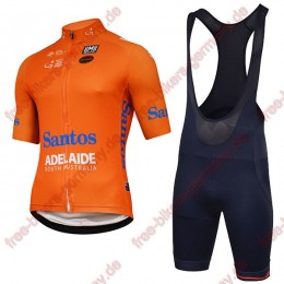 Profiteam 2018 TOUR DOWN UNDER Santos Radbekleidung Satz Trikot Kurzarm+Trägerhosen Set Profiteam 2018 TOUR DOWN UNDER Santos Radbekleidung Satz Trikot Kurzarm+Trägerhosen Set