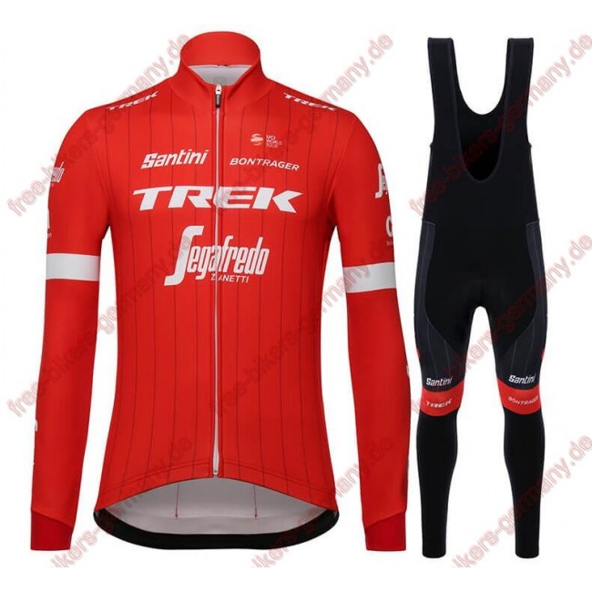 Profiteam 2018 Trek Segafredo rot Fahrradbekleidung Trikot Langarm+Lang Trägerhose Profiteam 2018 Trek Segafredo rot Fahrradbekleidung Trikot Langarm+Lang Trägerhose