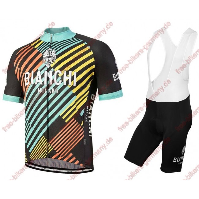 Profiteam 2018 Bianchi Milano Soara Radbekleidung Satz Trikot Kurzarm+Trägerhosen Sets 61617ZR Profiteam 2018 Bianchi Milano Soara Radbekleidung Satz Trikot Kurzarm+Trägerhosen Sets 61617ZR
