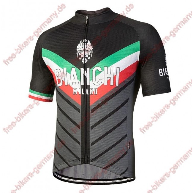 Profiteam 2018 Bianchi Milano Tiera schwarz Trikot Kurzarm 71917MQ Profiteam 2018 Bianchi Milano Tiera schwarz Trikot Kurzarm 71917MQ