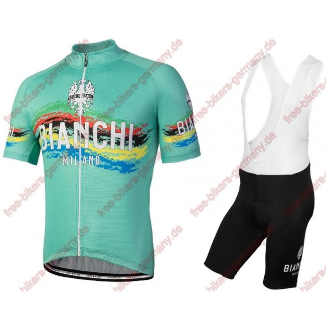 Profiteam 2018 Bianchi Milano Radbekleidung Satz Trikot Kurzarm+Trägerhosen Sets 97195FP Profiteam 2018 Bianchi Milano Radbekleidung Satz Trikot Kurzarm+Trägerhosen Sets 97195FP