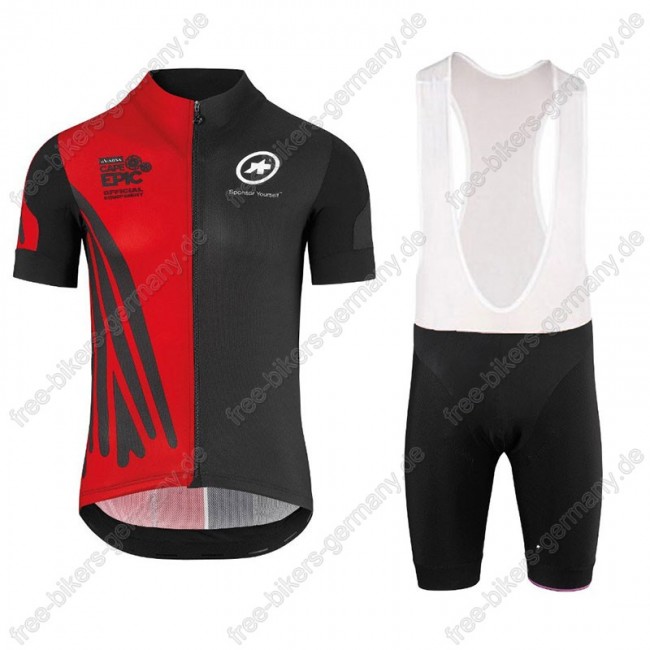 Assos SS.Capeepicx Radbekleidung Satz Trikot Kurzarm+Trägerhosen Set schwarz rot 2018 Assos SS.Capeepicx Radbekleidung Satz Trikot Kurzarm+Trägerhosen Set schwarz rot 2018