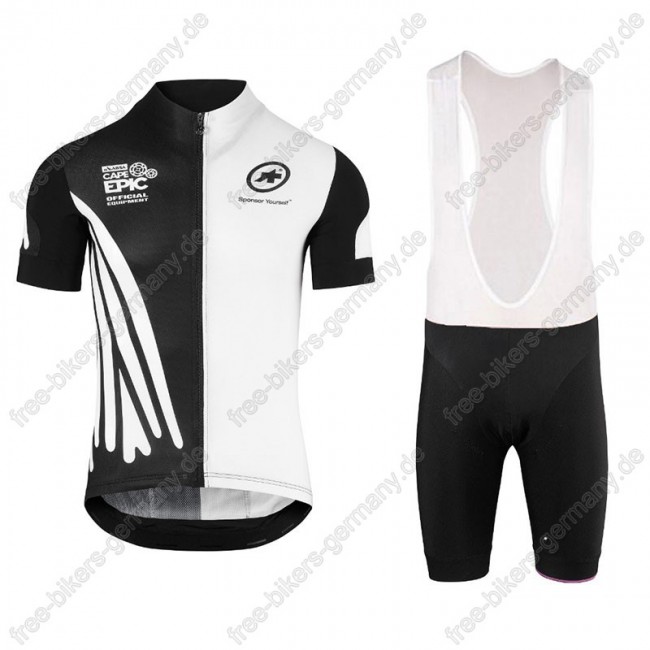 Assos SS.Capeepicx Radbekleidung Satz Trikot Kurzarm+Trägerhosen Set schwarz Weiß 2018 Assos SS.Capeepicx Radbekleidung Satz Trikot Kurzarm+Trägerhosen Set schwarz Weiß 2018