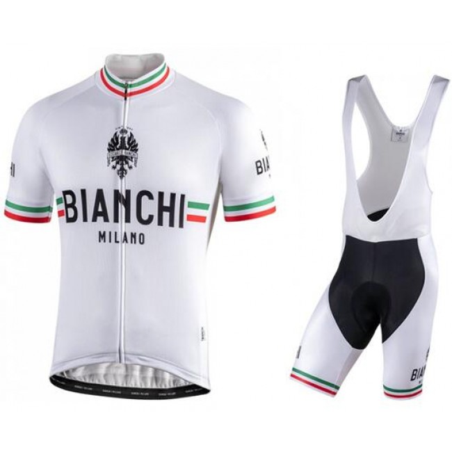 Fahrradbekleidung Radsport 2020 BIANCHI MILANO Isalle Trikot Kurzarm Outlet+Pelau Trägerhosen Set Weiß Fahrradbekleidung Radsport 2020 BIANCHI MILANO Isalle Trikot Kurzarm Outlet+Pelau Trägerhosen Set Weiß