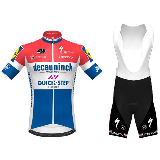Fahrradbekleidung Radsport 2020 DECEUNINCK QUICK-STEP Dutch Champion Radbekleidung Satz Trikot Kurzarm+Trägerhosen Set Outlet Fahrradbekleidung Radsport 2020 DECEUNINCK QUICK-STEP Dutch Champion Radbekleidung Satz Trikot Kurzarm+Trägerhosen Set Outlet