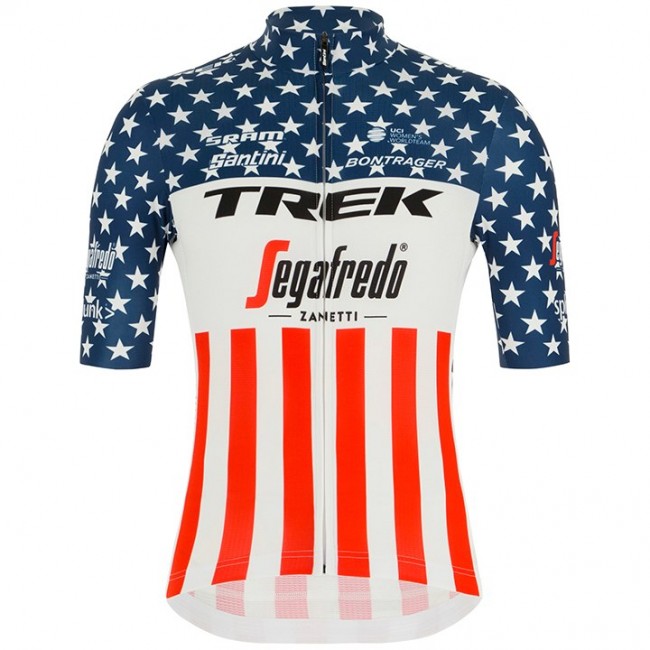 Fahrradbekleidung Radsport 2020 TREK-SEGAFREDO Amerikanischer Meister Trikot Kurzarm Outlet Fahrradbekleidung Radsport 2020 TREK-SEGAFREDO Amerikanischer Meister Trikot Kurzarm Outlet