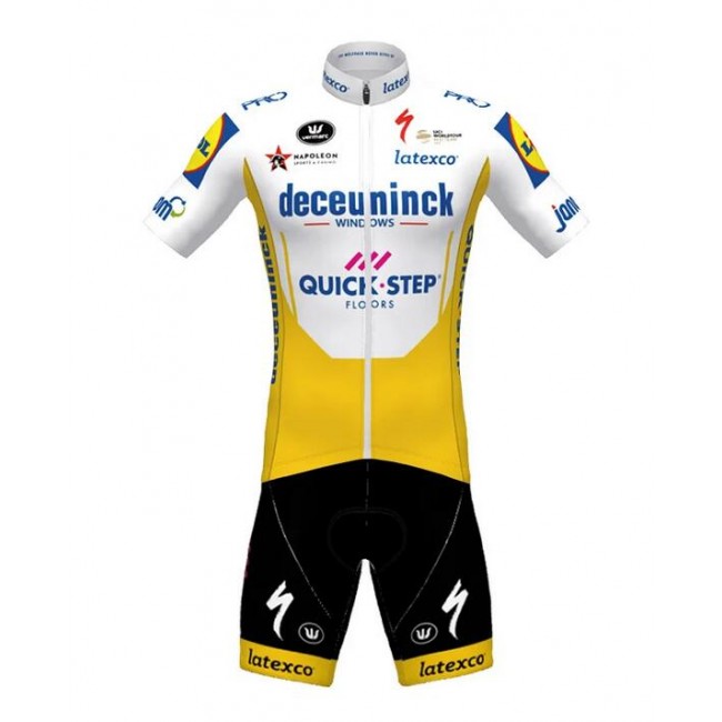 Fahrradbekleidung Radsport 2020 DECEUNINCK QUICK-STEP TdF Radbekleidung Satz Trikot Kurzarm+Trägerhosen Set Outlet Gelb X3NU Fahrradbekleidung Radsport 2020 DECEUNINCK QUICK-STEP TdF Radbekleidung Satz Trikot Kurzarm+Trägerhosen Set Outlet Gelb X3NU