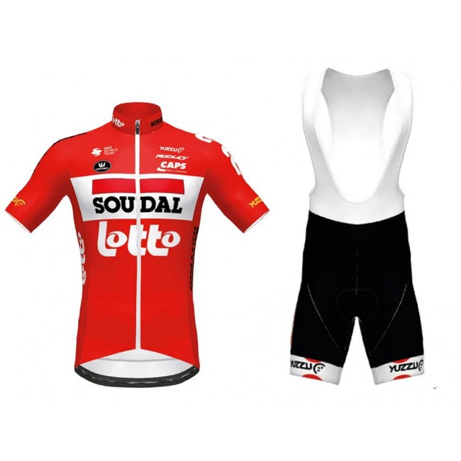 Fahrradbekleidung Radsport 2020 Lotto Soudal TdF Radbekleidung Satz Trikot Kurzarm+Trägerhosen Set Outlet rot Weiß MJ5HC Fahrradbekleidung Radsport 2020 Lotto Soudal TdF Radbekleidung Satz Trikot Kurzarm+Trägerhosen Set Outlet rot Weiß MJ5HC