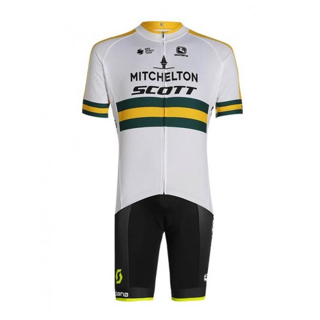 Fahrradbekleidung Radsport 2020 MITCHELTON SCOTT Australian Champion Radbekleidung Satz Trikot Kurzarm+Trägerhosen Set Outle Fahrradbekleidung Radsport 2020 MITCHELTON SCOTT Australian Champion Radbekleidung Satz Trikot Kurzarm+Trägerhosen Set Outle