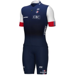 Frankreich 2023 Set(Radtrikot langer RV+Trägerhose)-ALE Frankreich 2023 Set(Radtrikot langer RV+Trägerhose)-ALE
