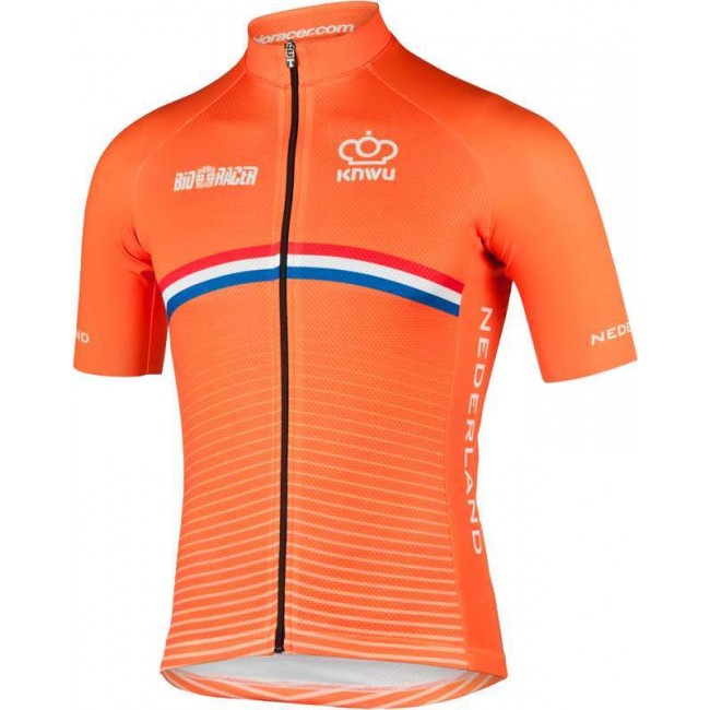 NIEDERLANDE 2022 Radtrikot kurzarm(langer RV)-Radsport-National-Team NIEDERLANDE 2022 Radtrikot kurzarm(langer RV)-Radsport-National-Team
