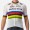 Quick Step-Alpha Vinyl Straßenrad Weltmeister Regenbogentrikot 2022 Competizione Radtrikot kurzarm