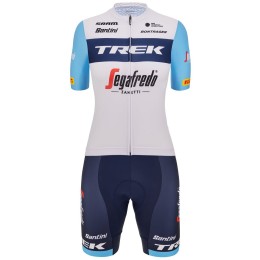 TREK-SEGAFREDO Damen Team 2023 Radsport Set(Radtrikot langer RV+Radhose)