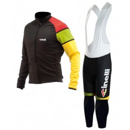 2015 Cinelli Fahrradbekleidung Radtrikot Satz Langarm und Lange Trägerhose KQBX342