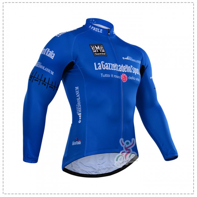 2015 Giro d'Italia Fahrradtrikot Langarm bleu NIMI863 2015 Giro d'Italia Fahrradtrikot Langarm bleu NIMI863