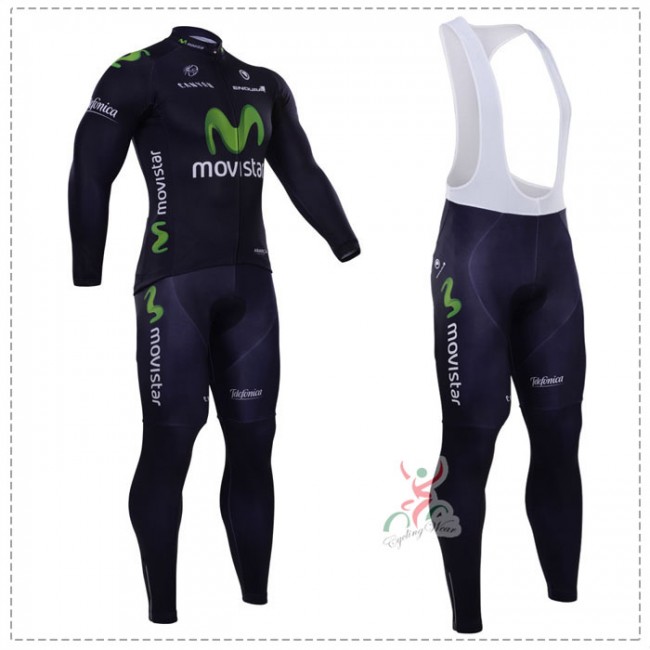2015 Movistar Fahrradbekleidung Radtrikot Satz Langarm und Lange Trägerhose EFFK757 2015 Movistar Fahrradbekleidung Radtrikot Satz Langarm und Lange Trägerhose EFFK757
