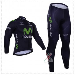 2015 Movistar Fahrradbekleidung Radtrikot Satz Langarm und Lange Fahrradhose FTNE610 2015 Movistar Fahrradbekleidung Radtrikot Satz Langarm und Lange Fahrradhose FTNE610