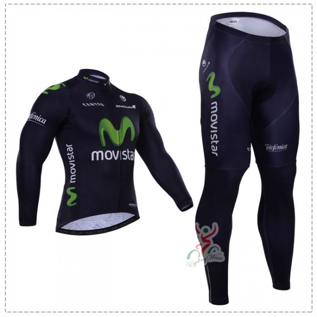 2015 Movistar Fahrradbekleidung Radtrikot Satz Langarm und Lange Fahrradhose FTNE610 2015 Movistar Fahrradbekleidung Radtrikot Satz Langarm und Lange Fahrradhose FTNE610
