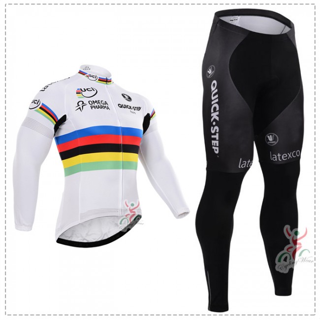2015 Quick Step Fahrradbekleidung Radtrikot Satz Langarm und Lange Fahrradhose CYGE949 2015 Quick Step Fahrradbekleidung Radtrikot Satz Langarm und Lange Fahrradhose CYGE949