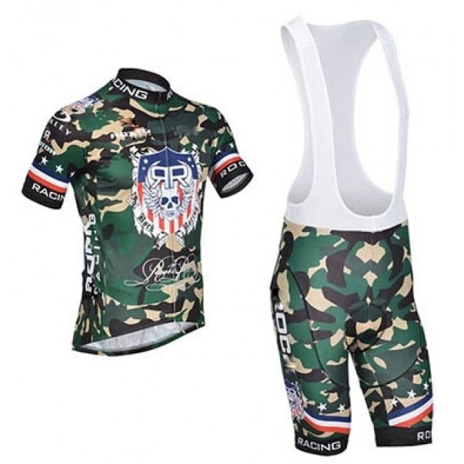 2015 Rock Racing Fahrradbekleidung Satz Fahrradtrikot Kurzarm Trikot und Kurz Trägerhose Camouflage NZKB588 2015 Rock Racing Fahrradbekleidung Satz Fahrradtrikot Kurzarm Trikot und Kurz Trägerhose Camouflage NZKB588