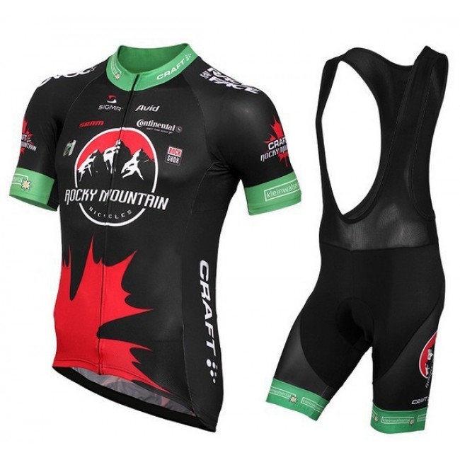Rocky-Mountain Craft Fahrradbekleidung Satz Fahrradtrikot Kurzarm Trikot und Kurz Trägerhose schwarz AAMZ429 Rocky-Mountain Craft Fahrradbekleidung Satz Fahrradtrikot Kurzarm Trikot und Kurz Trägerhose schwarz AAMZ429