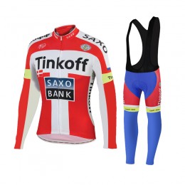 2015 Tinkoff Saxo Bank Rouge Fahrradbekleidung Radtrikot Satz Langarm und Lange Trägerhose PCNJ532 2015 Tinkoff Saxo Bank Rouge Fahrradbekleidung Radtrikot Satz Langarm und Lange Trägerhose PCNJ532