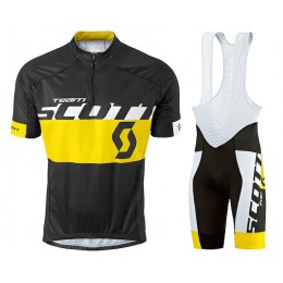 2015 Proteam Scott Schwarz-Gelb Fahrradbekleidung Satz Fahrradtrikot Kurzarm Trikot und Kurz Trägerhose DQBX596 2015 Proteam Scott Schwarz-Gelb Fahrradbekleidung Satz Fahrradtrikot Kurzarm Trikot und Kurz Trägerhose DQBX596