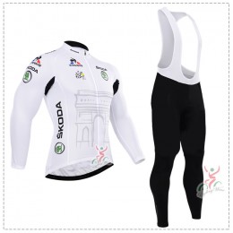 2015 Tour de France Blanc Fahrradbekleidung Radtrikot Satz Langarm und Lange Trägerhose ZFAI301 2015 Tour de France Blanc Fahrradbekleidung Radtrikot Satz Langarm und Lange Trägerhose ZFAI301