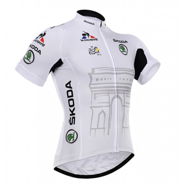 2015 Tour De France Radtrikot Kurzarm Weiß ZSBT110 2015 Tour De France Radtrikot Kurzarm Weiß ZSBT110