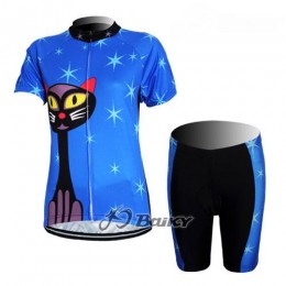 Blue Cat Radbekleidung Radtrikot Kurzarm und Fahrradhosen Kurz Blau Damen AWSN471 Blue Cat Radbekleidung Radtrikot Kurzarm und Fahrradhosen Kurz Blau Damen AWSN471