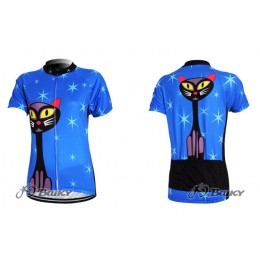Blue Cat Radtrikot Kurzarm Blau Damen CROY635 Blue Cat Radtrikot Kurzarm Blau Damen CROY635