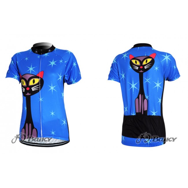 Blue Cat Radtrikot Kurzarm Blau Damen CROY635 Blue Cat Radtrikot Kurzarm Blau Damen CROY635