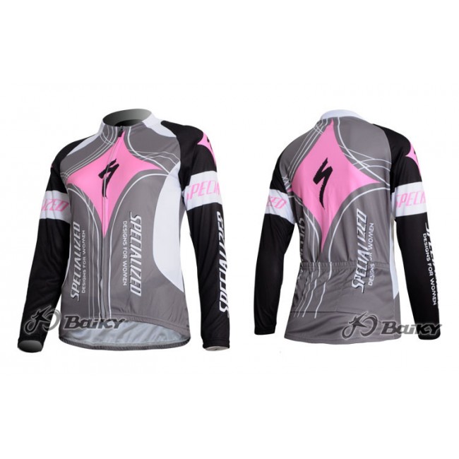 Specialized Pro Team Fahrradtrikot Langarm Kits Rosa Grau Damen LNKO434 Specialized Pro Team Fahrradtrikot Langarm Kits Rosa Grau Damen LNKO434