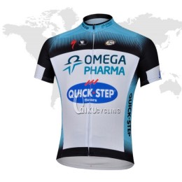 2013 Omega Pharma Quick Step Radtrikot Kurzarm Weiß Schwarz BNRP318 2013 Omega Pharma Quick Step Radtrikot Kurzarm Weiß Schwarz BNRP318