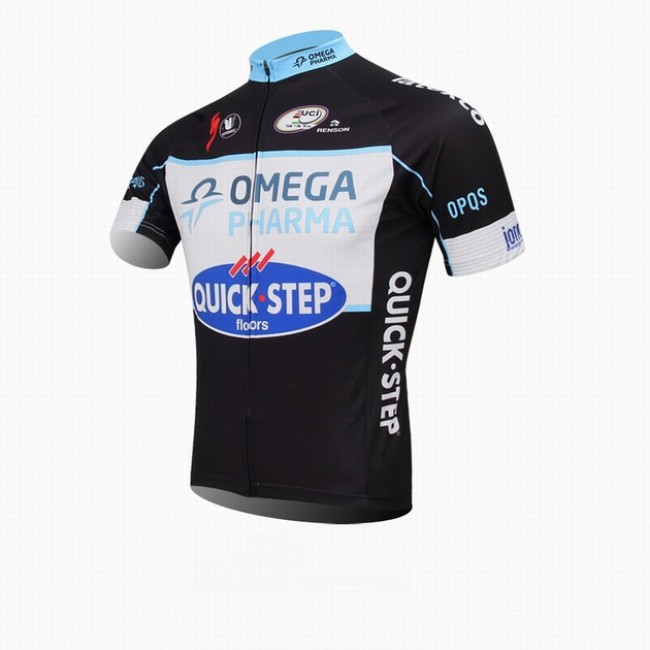 2014 Omega Pharma Quick Step Radtrikot Kurzarm Schwarz KHCE866 2014 Omega Pharma Quick Step Radtrikot Kurzarm Schwarz KHCE866