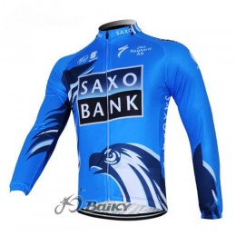 Saxo Bank Sungard Pro Team Fahrradtrikot Langarm Blau Schwarz BMPW531 Saxo Bank Sungard Pro Team Fahrradtrikot Langarm Blau Schwarz BMPW531