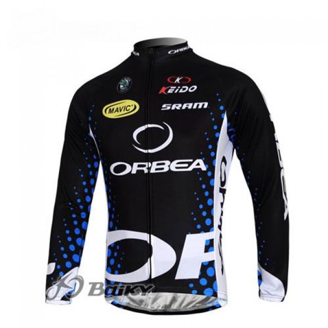 Orbea Pro Team Fahrradtrikot Langarm Schwarz Blau CNPW299 Orbea Pro Team Fahrradtrikot Langarm Schwarz Blau CNPW299