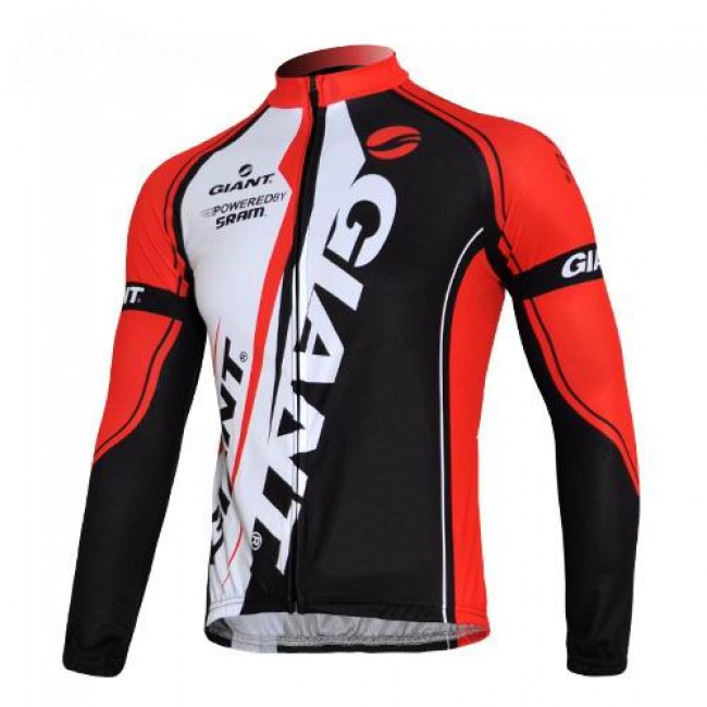 Giant Sram Pro Team Fahrradtrikot Langarm Rot Weiß Schwarz UBMX765 Giant Sram Pro Team Fahrradtrikot Langarm Rot Weiß Schwarz UBMX765