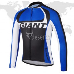 2014 Giant Fahrradtrikot Langarm Schwarz Blau XEBM651 2014 Giant Fahrradtrikot Langarm Schwarz Blau XEBM651