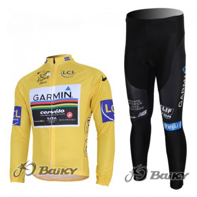 Garmin Cervelo Pro Team Radbekleidung Satz Fahrradtrikot Langarm und Lang Radhose Gelb GSBS985 Garmin Cervelo Pro Team Radbekleidung Satz Fahrradtrikot Langarm und Lang Radhose Gelb GSBS985