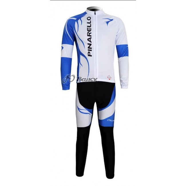 Pinarello Pro Team Radbekleidung Satz Fahrradtrikot Langarm und Lang Radhose Weiß Blau HAZP577 Pinarello Pro Team Radbekleidung Satz Fahrradtrikot Langarm und Lang Radhose Weiß Blau HAZP577