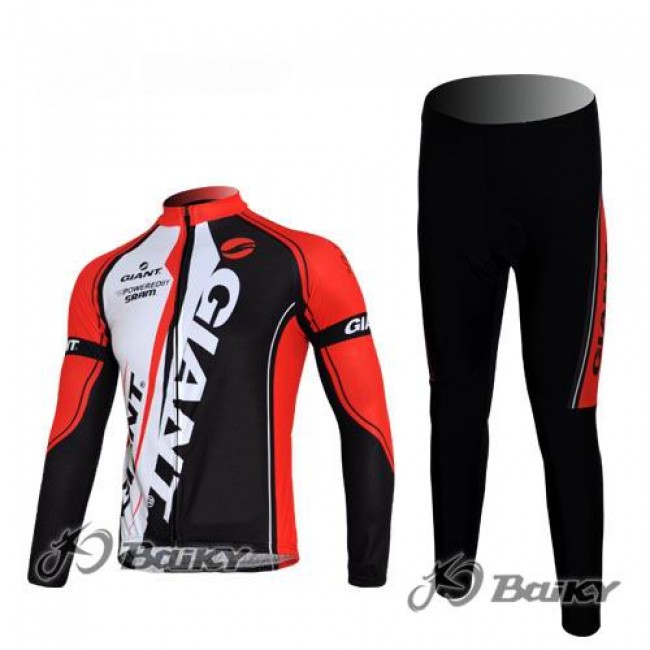 Giant Sram Pro Team Radbekleidung Satz Fahrradtrikot Langarm und Lang Radhose Rot Weiß Schwarz OPLT370 Giant Sram Pro Team Radbekleidung Satz Fahrradtrikot Langarm und Lang Radhose Rot Weiß Schwarz OPLT370