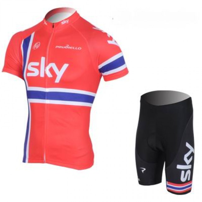 2013 Team Sky Norwegisch Champion Radtrikot Kurzarm und Kurz Radhose Kits Rot Schwarz MWEW155 2013 Team Sky Norwegisch Champion Radtrikot Kurzarm und Kurz Radhose Kits Rot Schwarz MWEW155