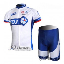 FDJ-BigMat Pro Team Radtrikot Kurzarm Kurz Radhose Kits Weiß Blau OWLG707 FDJ-BigMat Pro Team Radtrikot Kurzarm Kurz Radhose Kits Weiß Blau OWLG707
